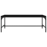 Coffee Table Black 80x50x35 cm Engineered Wood - Top-Down View