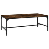 Coffee Table Smoked Oak 80x50x35 cm Engineered Wood