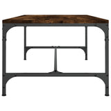 Coffee Table Smoked Oak 80x50x35 cm Engineered Wood - 45-Degree Angle