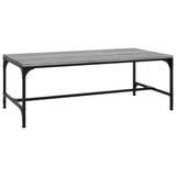 Coffee Table Grey Sonoma 80x50x35 cm Engineered Wood - Front View