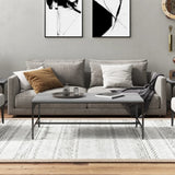 Coffee Table Grey Sonoma 80x50x35 cm Engineered Wood - Side View