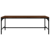 Coffee Table Brown Oak 80x50x35 cm Engineered Wood - Top-Down View