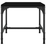 Coffee Table Black 50x50x35 cm Engineered Wood