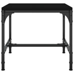 Coffee Table Black 50x50x35 cm Engineered Wood