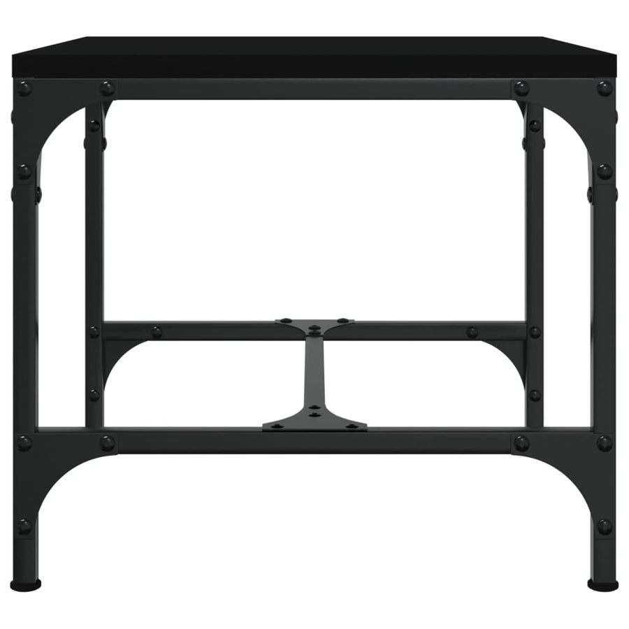 Coffee Table Black 50x50x35 cm Engineered Wood