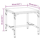 Coffee Table Brown Oak 50x50x35 cm Engineered Wood