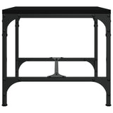 Side Tables 2 pcs Black 40x40x35 cm Engineered Wood - Rear View