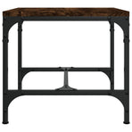 Side Table Smoked Oak 40x40x35 cm Engineered Wood