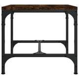 Side Table Smoked Oak 40x40x35 cm Engineered Wood - 45-Degree Angle