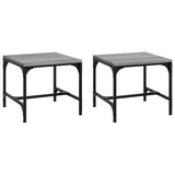 Side Tables 2 pcs Grey Sonoma 40x40x35 cm Engineered Wood - Front View
