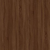 Side Table Brown Oak 40x40x35 cm Engineered Wood