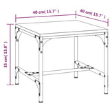 Side Tables 2 pcs Brown Oak 40x40x35 cm Engineered Wood