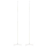 Universal Speaker Stand 2 pcs White 19x19x82-104 cm Steel