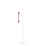 Universal Speaker Stand 2 pcs White 19x19x82-104 cm Steel - Rear View