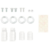 Universal Speaker Stand 2 pcs White 19x19x82-104 cm Steel - Close-Up Angle
