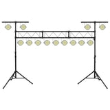 Light Stand Black 438x115x(180-300) cm Steel - Front View