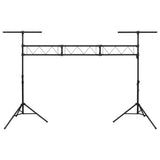 Light Stand Black 438x115x(180-300) cm Steel - Top-Down View