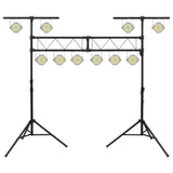 Light Stand Black 338x115x(180-300) cm Steel - Front View