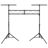 Light Stand Black 338x115x(180-300) cm Steel - Top-Down View