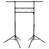 Light Stand Black 238x115x(180-300) cm Steel - Top-Down View