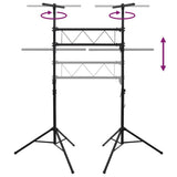 Light Stand Black 238x115x(180-300) cm Steel - 45-Degree Angle
