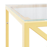 Coffee Table 110x45x45 cm Stainless Steel and Glass