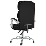 Reclining Office Chair Black Faux Leather - 45-Degree Angle