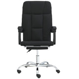 Reclining Office Chair Black Faux Leather - Side View