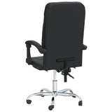Reclining Office Chair Black Faux Leather - 45-Degree Angle