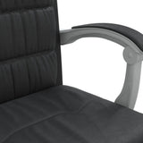Reclining Office Chair Black Faux Leather - Extra Image