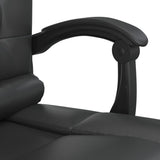 Massage Reclining Office Chair Black Faux Leather - Extra Image