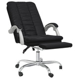Reclining Office Chair Black Faux Leather - Rear View