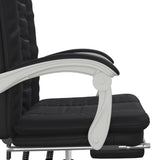 Reclining Office Chair Black Faux Leather - Extra Image