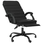 Massage Reclining Office Chair Black Faux Leather
