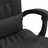 Reclining Office Chair Black Faux Leather - Extra Image