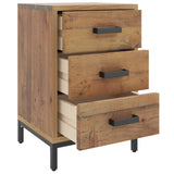 Bedside Cabinet Brown 40x30x55 cm Solid Pinewood - Top-Down View