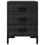 Bedside Cabinet Black 40x30x55 cm Solid Pinewood