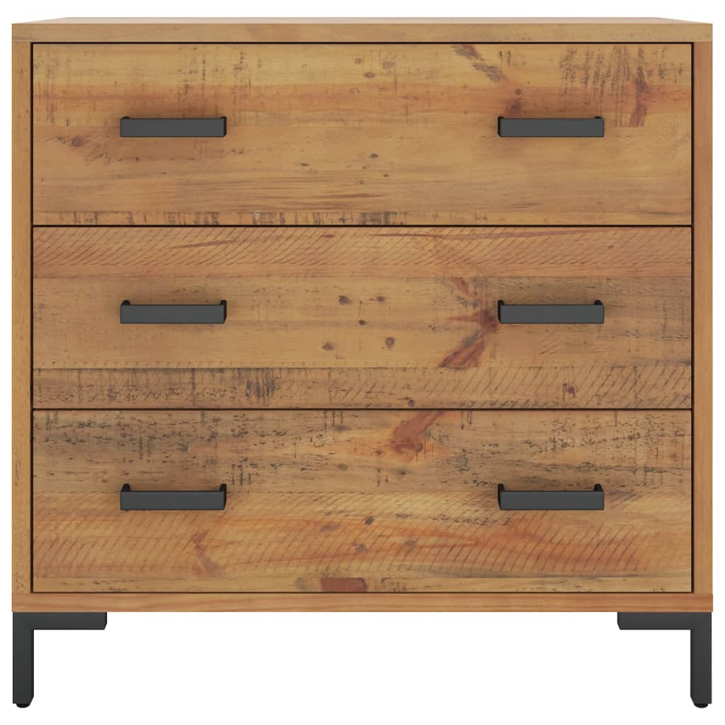 Chest of Drawers 75x35x70 cm Solid Pinewood