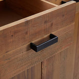 Shoe Rack 75x40x110 cm Solid Pinewood - Close-Up Angle