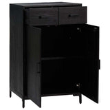 Shoe Rack Black 75x40x110 cm Solid Pinewood - Top-Down View