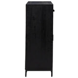 Shoe Rack Black 75x40x110 cm Solid Pinewood