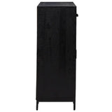 Shoe Rack Black 75x40x110 cm Solid Pinewood - 45-Degree Angle