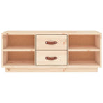 TV Cabinet 100x34x40 cm Solid Wood Pine