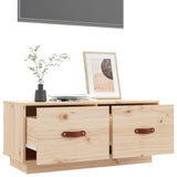 TV Cabinet 80x34x35 cm Solid Wood Pine - 45-Degree Angle