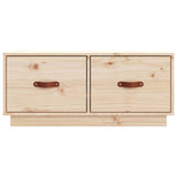 TV Cabinet 80x34x35 cm Solid Wood Pine - Rear View