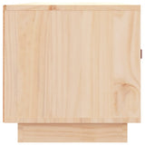TV Cabinet 80x34x35 cm Solid Wood Pine - Low Angle