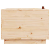 Storage Boxes with Lids 3 pcs Solid Wood Pine - Low Angle