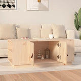 Coffee Table 100x50x41 cm Solid Wood Pine - Side View