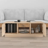 Coffee Table 100x50x35 cm Solid Wood Pine - Side View