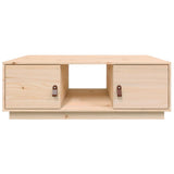 Coffee Table 100x50x35 cm Solid Wood Pine - Rear View